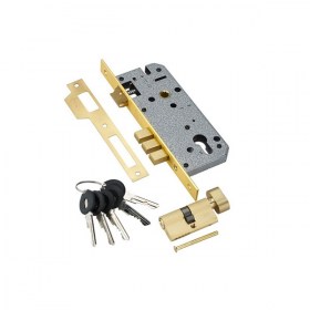 Замок врезной Adden bau - LOCK 4585 5 60B D GOLD золото